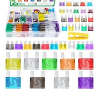Yauhar 274Pcs Maxi & Standard & Mini & Micro Auto Blade Fuse Assortment Kit for Car/RV/Truck/Motorcycle (3A 5A 7.5A 10A 15A 20A 25A 30A 35A 40A 50A 60A 70A 80A 100A)