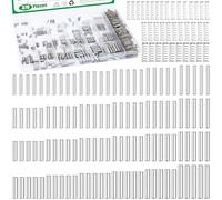 Yauhar 370Pcs 304 Stainless Steel Dowel Pins and Compression Springs Assortment Kit, M2 M3 M4 M5 Shelf Support Peg Pin Rod Fasten Elements