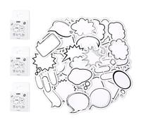 Yaunchu Dialog Box Bubble Stickers, 135pcs Comic Book Stickers 45 Patterns Blank Labels Stickers to Write on Cute Speech Bubble Decoration for Diary Planner Scrapbook Album Notebook Bottle Laptop