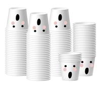 Yaure Joy 50 Pcs Halloween Shot Cups 2oz Paper Disposable Shot Glasses Mini Halloween Party Cup for Party Drinking Supplies