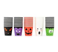 Yaure Joy 50 Pcs Halloween Shot Cups 2oz Paper Disposable Shot Glasses Mini Halloween Party Cup for Party Drinking Supplies (50)