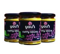 Yau's Mild Chinese Curry Sauce (300g x 3 jars) Free from gluten, nuts and dairy. Contains no ultra processed ingredients (UPFs) and no E numbers. Delivers a rich katsu/chip shop curry flavour.