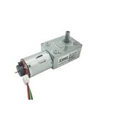 YAVCBOPM 6V 12V 24V Low Speed DC Electric Motor Worm Encoder Disk High Torque Micro Gearbox Motor Reductor JGY-370B(90RPM,12V)