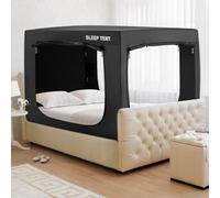 YAVIL Bed Canopy for Kids and Adults - Portable Full Bed Tent With 93% Blackout for Indoor Sleeping