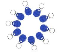 YAVIS 100pcs Writable RFID Keychains 125Khz T5577/EM4305 NFC Token tag Key Ring Proximity ID Keyfobs Card for Door Control Entry Access Key Fobs Card(Blue)