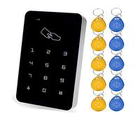 YAVIS 125HZ Standalone RFID Access Control Keypad Reader Single Door Entry Touch Panel Outdoor and Indoor Access Control System Support 1000 Users+10 Key fobs