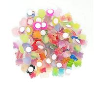 YAVO-EU 100 PCS Slime Charms Mixed Candy Resin Cabochon Mini Self-adhesive Sweet Candy Model Clay Polymer DIY Slime Accessories for DIY Phone Decor Embellishments Hair Costume Wine Glass Sticker