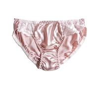 Yavorrs Women 100% Pure Mulberry Silk Panties Briefs Soft lacy Underwear Size S M L XL