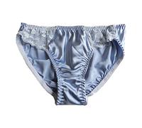 Yavorrs Women 100% Pure Mulberry Silk Panties Briefs Soft lacy Underwear Size S M L XL
