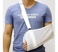 YAVOUN Breathable Mesh Arm Sling for Shower - Adjustable, Slings for Arm Torn Rotator Cuff Injury, shower sling for shoulder, Elbow, Wrist, Sling Forearm - Right Left Arm for Men Women (White)