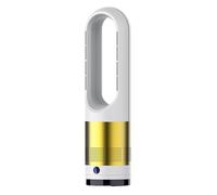 YAVTNUIO Bladeless Heater and Fan Combo, Tower Fans with Air Purifier, with Remote Control, 8 Speeds, 80° Oscillating, 2-8H Timer, Super Quiet, Easy to Clean, Portable Quiet Cooling