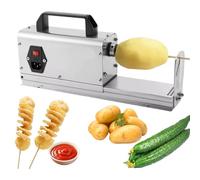 YAVTNUIO Electric Tornado Potatoes Spiral Cutter, Potato Slicer, Twisted Chips & French Fries Tornado Potato Spiral Cutter with Stainless Steel Blades for Potatoes Zucchini & Carrots