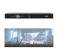 YAVTNUIO Professional Digital Audio Processor, 2-in 2-Out Digital Audio Processor, Microphone Anti-Howling Suppressor, One-touch Fully Automatic, for Performance Stage Conference, KTV, Music Room