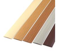 YAVYAV Floor & Door Flat Transition Strip, Self Adhesive Floor Gap Covering Joining Strip, Elegant Wood Grain Design, For Tile Wood Laminate Joint Gap (Color : Coffee grain, Size : 1M-5CM)