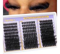 Yawamica False Eyelash Extensions Thick Volume 12-25mm 150D 200D 300D Individual Lashes Thin D Curl Glamorous Eyelash Extensions