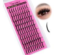 Yawamica Spiky Lash Extension Premade Individual Lashes D Curly Cluster Eyelash Extensions 13-21mm Mix Length Wispy Lash Clusters Volume Fairy Eyelash Extension Supplies