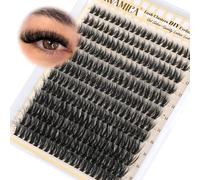 Yawamica Wispy Lash Clusters Natural Cluster Eyelash Extensions Fluttery Eyelash Clusters C Curly Individual Lashes 10-18mm Cluster Lashes Waterproof DIY Lash Extension at Home by Self