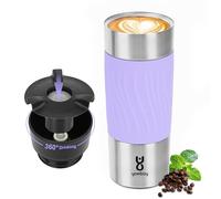 Yawbay 17 Oz Travel Mug, Double Wall Vacuum Insulated, Stainless Steel, 360°Drinking Lid, Keeps Drinks Cold/Hot, Leakproof, 81.5775 in³, Thermos, Light Purple