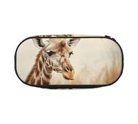 YaWea Animal Giraffe Print1 print Large Capacity Pencil Case Organizer Storage Bag Big Pencil Pouch for College Home Office