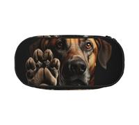 YaWea Dog Animal Pet Paw print Large Capacity Pencil Case Organizer Storage Bag Big Pencil Pouch for College Home Office