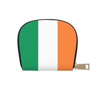 YaWea Irish flag print Leather Small Purse Credit Card Holder Wallet, Card Holder,Wallet Card Organizer Case, White, One Size