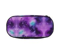 YaWea Magic Galaxy Sky Purple print Large Capacity Pencil Case Organizer Storage Bag Big Pencil Pouch for College Home Office