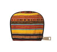 YaWea Native American Pattern print Leather Small Purse Credit Card Holder Wallet, Card Holder,Wallet Card Organizer Case, White, One Size