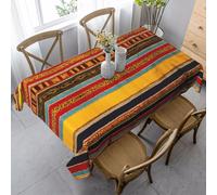 YaWea Native American Pattern Print Table Cloth for Dining Table Rectangle Table,Farmhouse Washable Table Cover for Kitchen