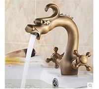 YAWEDA Dragon Faucet Antique Basin Dragon Mixer Dragon Tap Bathroom Bronze Faucet China Dragon Faucet Mixer Tap