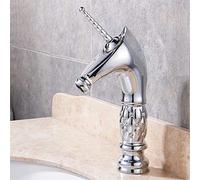 YAWEDA Golden Unicorn Faucets Bathroom Crystal Body Icorne Basin Mixer Tap Noble Gorgeous Swivel Basin Sink Faucet,A