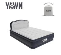 YAWN Air Bed (Double) Self-inflating motorised luxury air bed with built-in headboard.