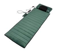 eZwell Electric Massage Remedy Mattress by YAWN AIR - 3-in-1 Heat Pad Shiatsu & Vibration Therapy - Detachable Ergonomic Pillow - 10 Vibrating Motors & 6 Shiatsu Nodes for Muscle Relief - Green