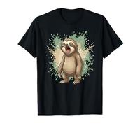 Yawning Sloth Funny Sleepy Lazy Animal Mood T-Shirt
