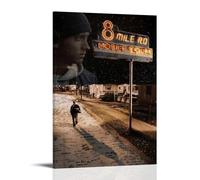 YAWRGJWRG 8 Mile 2002（8） Posters Decorative Aesthetic Canvas Poster Wall Art Decor Living Modern Family Bedroom Music Movie Poster 12x18inch(30x45cm) Frame-style