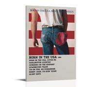 YAWRGJWRG Bruce Springsteen Born In The USA Posters Decorative Aesthetic Canvas Poster Wall Art Decor Living Modern Family Bedroom Music Movie Poster 08x12inch(20x30cm) Frame-style