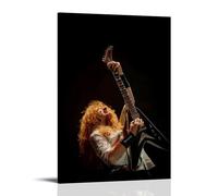 YAWRGJWRG Dave Mustaine Megadeth（1） Posters Decorative Aesthetic Canvas Poster Wall Art Decor Living Modern Family Bedroom Music Movie Poster 08x12inch(20x30cm) Frame-style