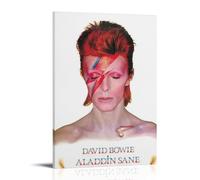 YAWRGJWRG David Bowie Aladdin Sane Posters Decorative Aesthetic Canvas Poster Wall Art Decor Living Modern Family Bedroom Music Movie Poster 12x18inch(30x45cm) Frame-style