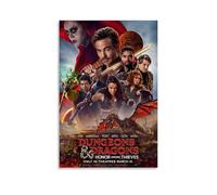 YAWRGJWRG Dungeons & Dragons Honor Among Thieves 2023（2） Posters Decorative Aesthetic Canvas Poster Wall Art Decor Living Modern Family Bedroom Music Movie Poster 12x18inch(30x45cm) Unframe-style