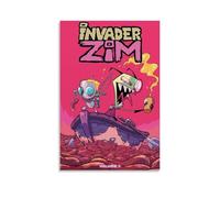 YAWRGJWRG Invader Zim（4） Posters Decorative Aesthetic Canvas Poster Wall Art Decor Living Modern Family Bedroom Music Movie Poster 08x12inch(20x30cm) Unframe-style-10