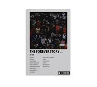 YAWRGJWRG JID The Forever Story(1) Posters Decorative Aesthetic Canvas Poster Wall Art Decor Living Modern Family Bedroom Music Movie Poster 12x18inch(30x45cm) Unframe-style