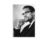 YAWRGJWRG Malcolm X（2） Posters Decorative Aesthetic Canvas Poster Wall Art Decor Living Modern Family Bedroom Music Movie Poster 16x24inch(40x60cm) Unframe-style