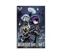 YAWRGJWRG Murder Drones Movie Posters Decorative Aesthetic Canvas Poster Wall Art Decor Living Modern Family Bedroom Music Movie Poster 08x12inch(20x30cm) Unframe-style