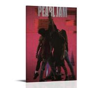 YAWRGJWRG Pearl Jam Ten 1991 Posters Decorative Aesthetic Canvas Poster Wall Art Decor Living Modern Family Bedroom Music Movie Poster 12x18inch(30x45cm) Frame-style