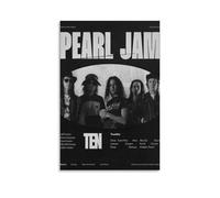 YAWRGJWRG Pearl Jam Ten(2) Posters Decorative Aesthetic Canvas Poster Wall Art Decor Living Modern Family Bedroom Music Movie Poster 12x18inch(30x45cm) Unframe-style