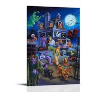 YAWRGJWRG Scooby-Doo Mystery Incorporated（6） Posters Decorative Aesthetic Canvas Poster Wall Art Decor Living Modern Family Bedroom Music Movie Poster 08x12inch(20x30cm) Frame-style