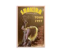YAWRGJWRG Shakira Tour 1997 Posters Decorative Aesthetic Canvas Poster Wall Art Decor Living Modern Family Bedroom Music Movie Poster 08x12inch(20x30cm) Unframe-style