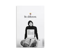 YAWRGJWRG Steve Jobs Be Different Posters Decorative Aesthetic Canvas Poster Wall Art Decor Living Modern Family Bedroom Music Movie Poster 20x30inch(50x75cm) Unframe-style