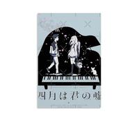 YAWRGJWRG Your Lie in April Anime9 Posters Decorative Aesthetic Canvas Poster Wall Art Decor Living Modern Family Bedroom Music Movie Poster 08x12inch(20x30cm) Unframe-style