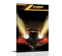 YAWRGJWRG ZZ Top Eliminator Posters Decorative Aesthetic Canvas Poster Wall Art Decor Living Modern Family Bedroom Music Movie Poster 08x12inch(20x30cm) Frame-style