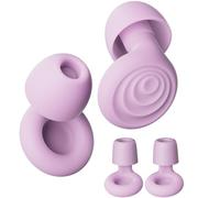 Yawsoy Ear Plugs for Sleeping Noise Cancelling, Reusable Soft Noise Reduction Earplugs for Sleep, Focus, Work, Motorcycle, Concert with 6 Silicone Ear Tips and 6 Foam Ear Tips - 25-35dB Purple